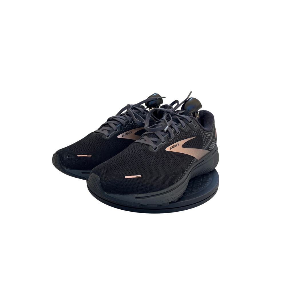 Womens Brooks Ghost 14 Cushioned Running Shoes Size 11 Black Bronze - Picture 2 of 8